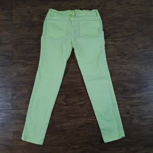 BONGO Bottoms - Bongo Skinny Jeans Studs Neon Green Chartreuse BONGO Bottoms - Bongo Skinny Jeans Studs Neon Green Chartreuse